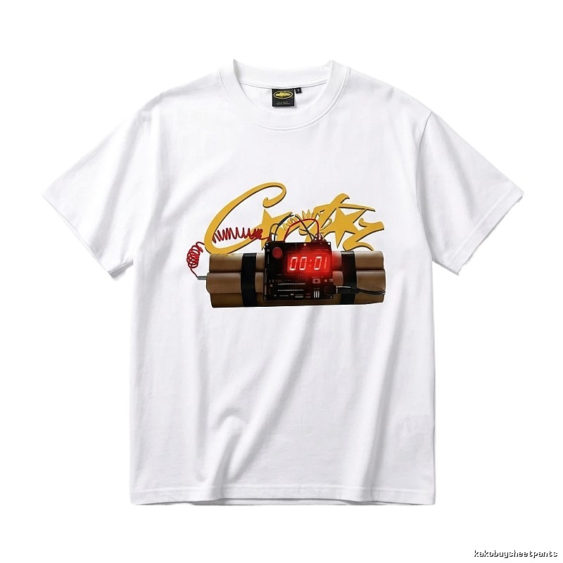 Corteiz Explosive Countdown Tide White T-shirt