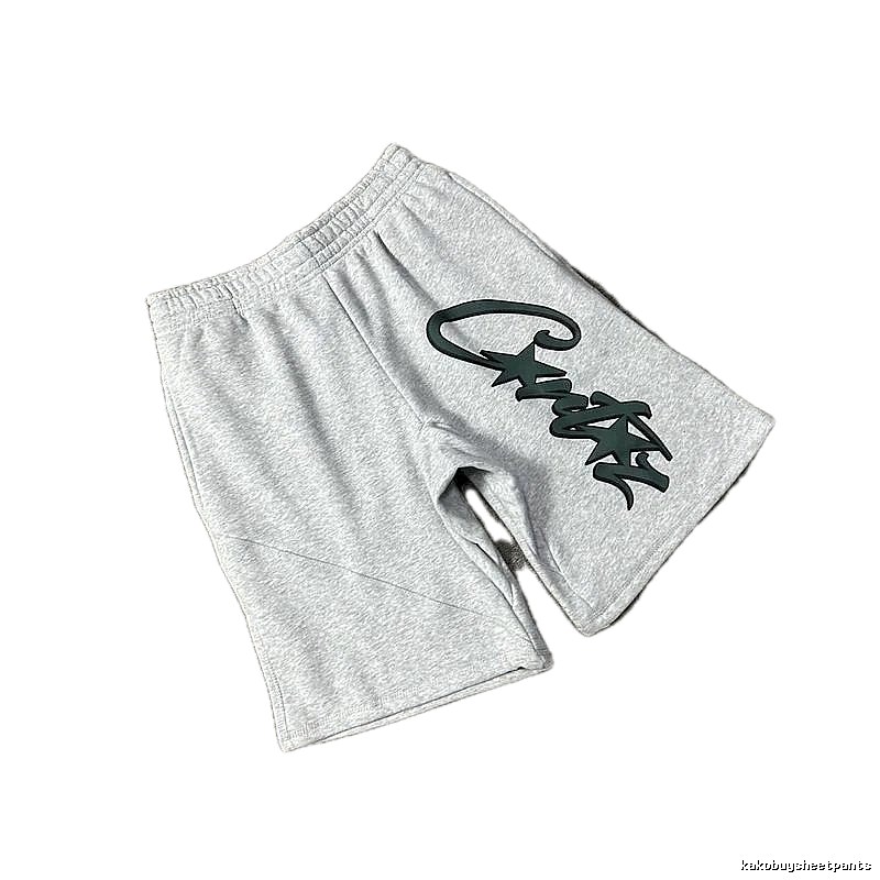 Corteiz letter-style grey shorts