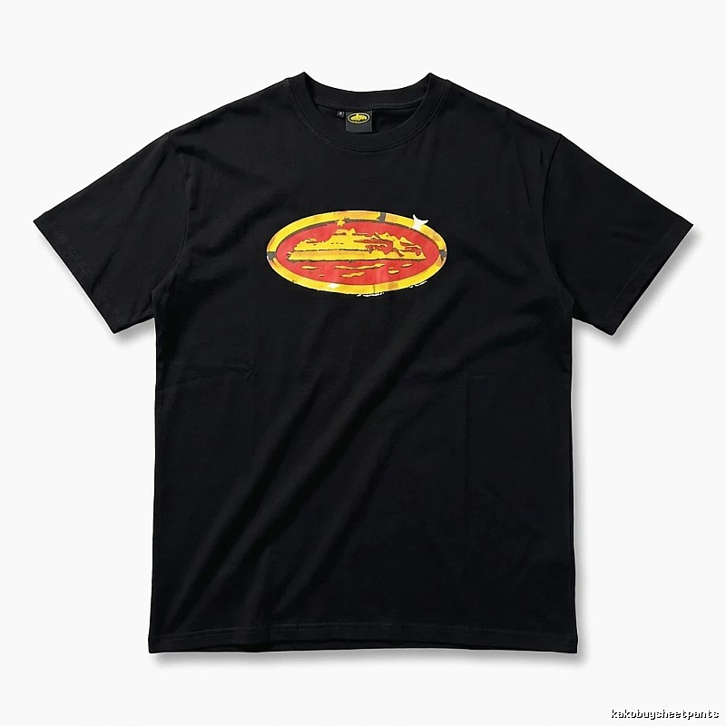 Corteiz Printed Trendy Black T-shirt