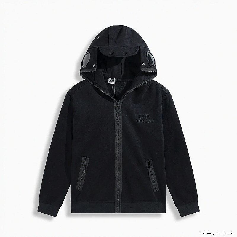 C.P. Functional Style Black Hoodie