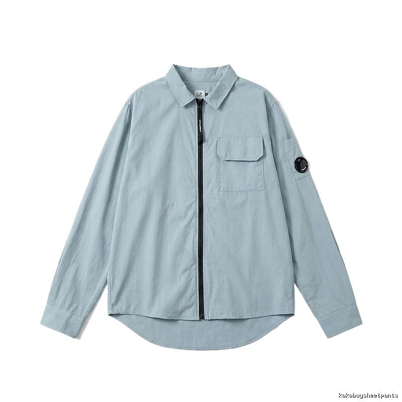 C.P. Series Simple Style Light Blue Shirt