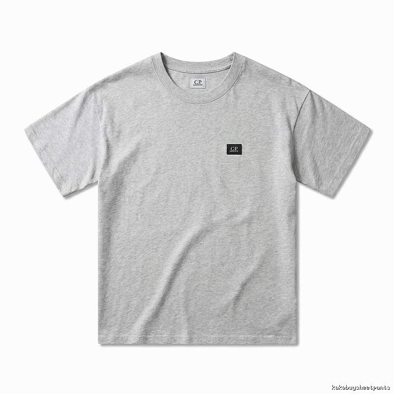 C.P. Trendy Brand Simple Style Light Gray T-shirt