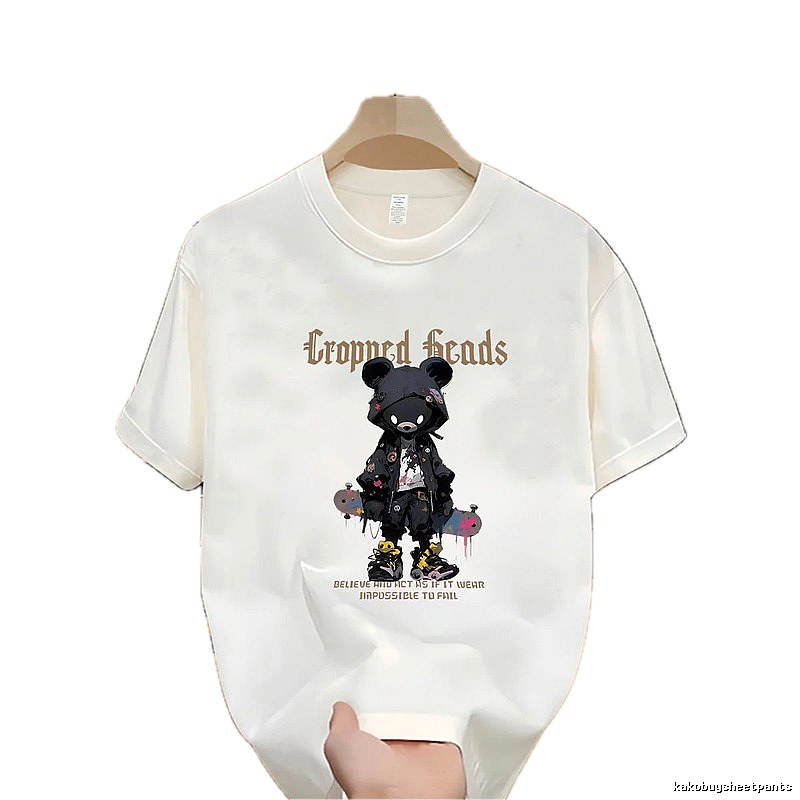Cropned Heads Trendy & Cool Bear Off-white T-shirt