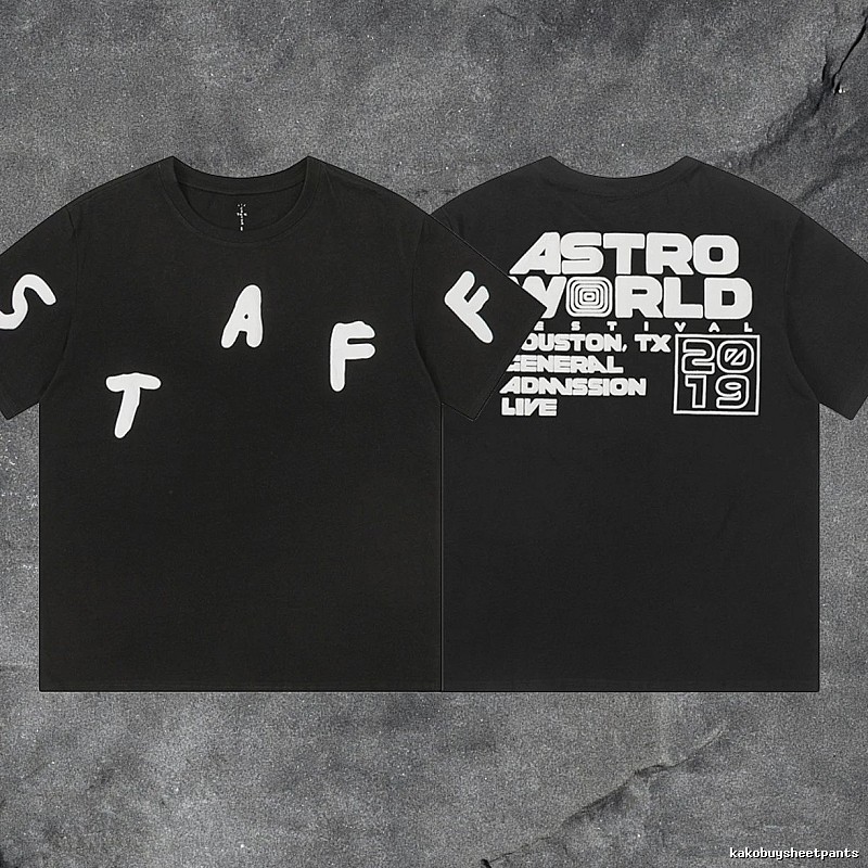 Denim Tears Black Graphic T-Shirt Summer Styling