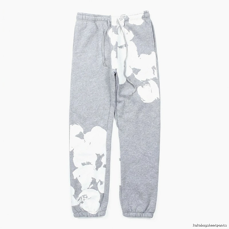 DENIM TEARS ink-splashing style grey sweatpants