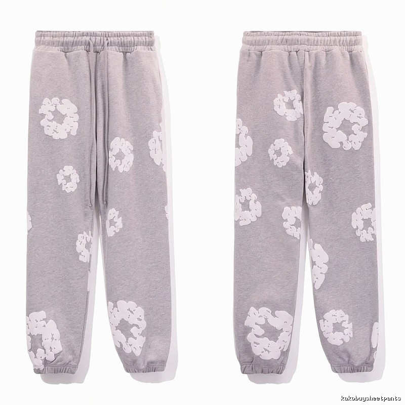 DENIM TEARS Printed Casual Grey Pants
