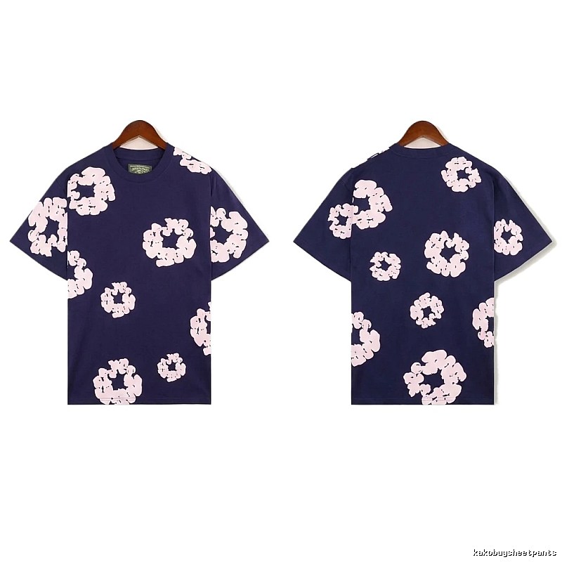 DENIM TEARS Printed Retro Style T-shirt
