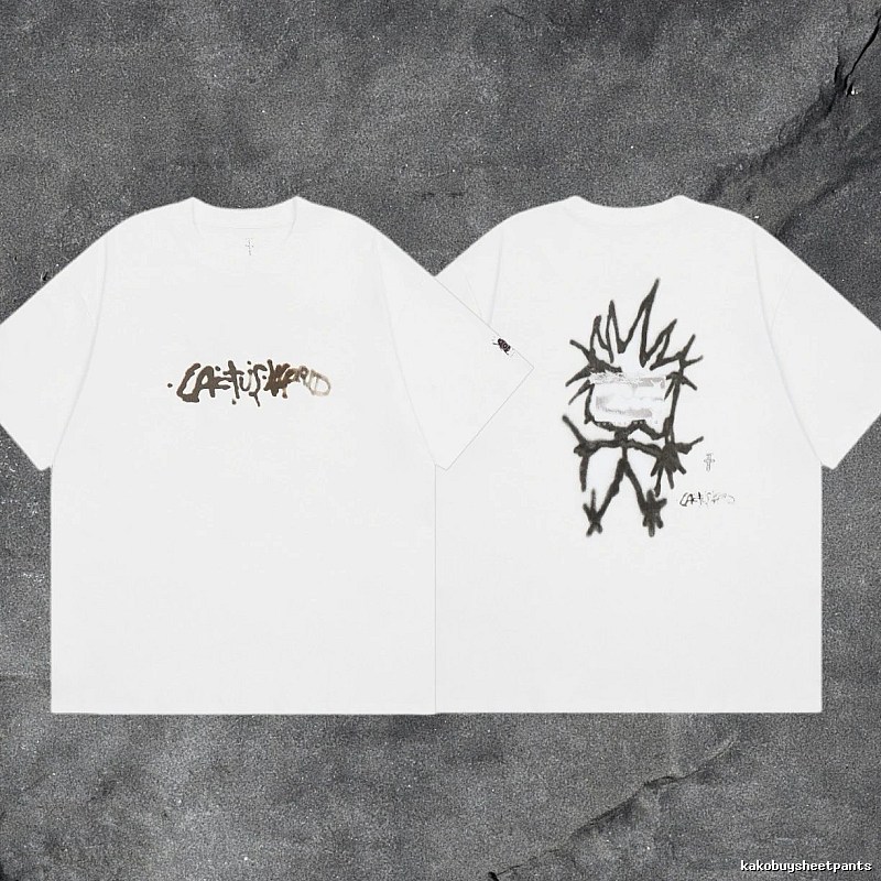 Denim Tears White Graphic T-Shirt Bold Graphic