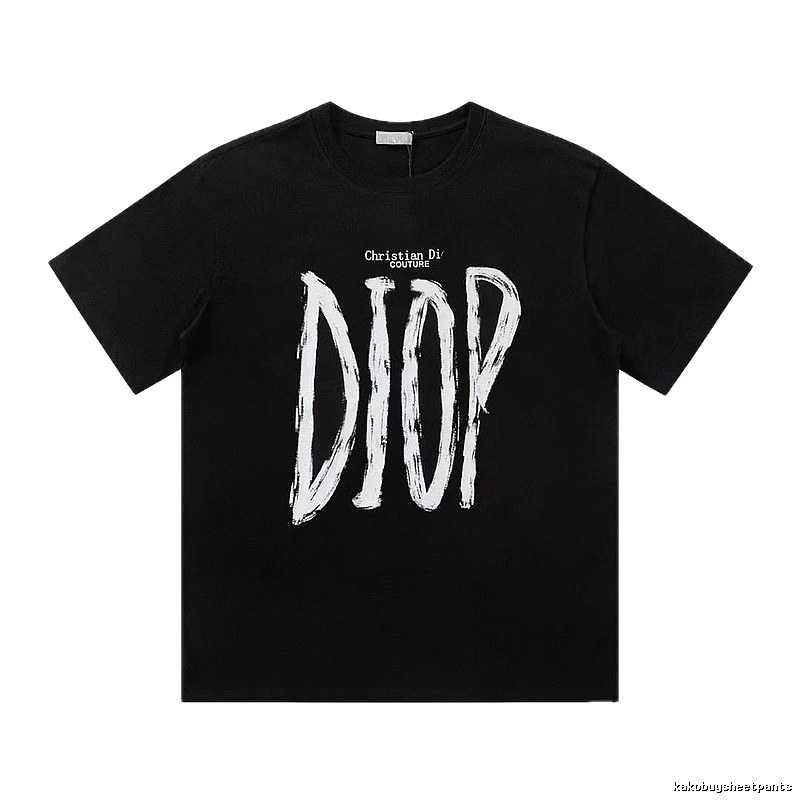 Dior Couture Graffiti Style Black T-Shirt