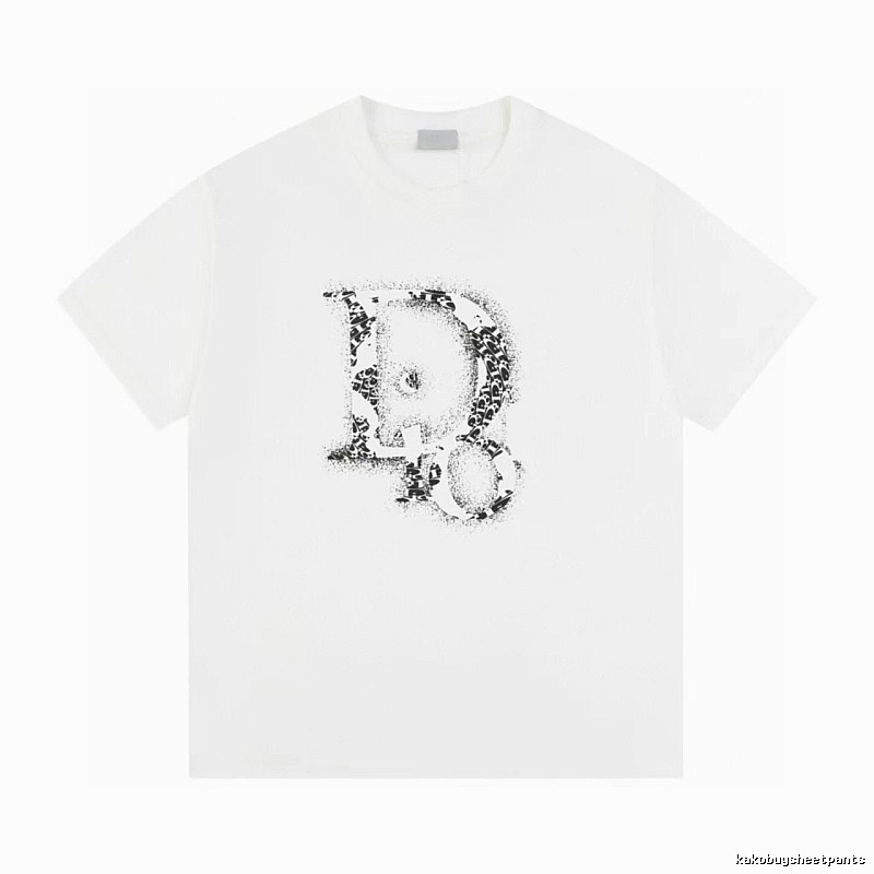 Dior Minimalist Monogram White Short-sleeved T-shirt