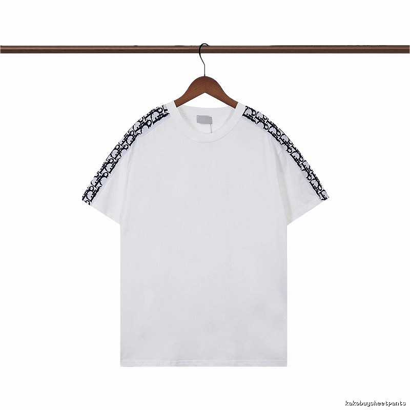 Dior Monogram Logo Tape Casual White T-Shirt