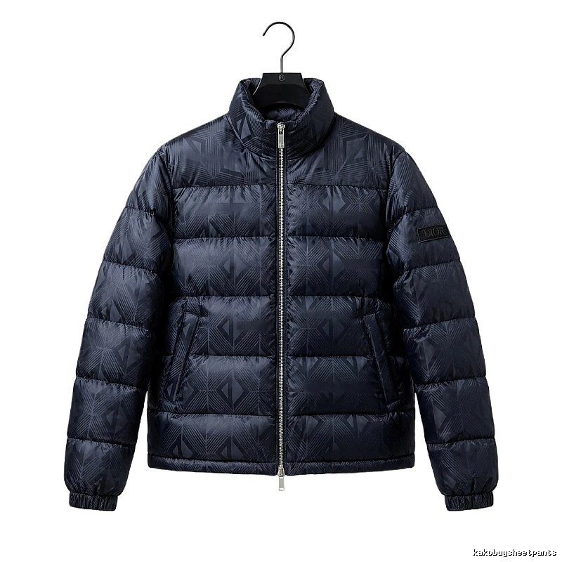 Dior quilted black down jacket