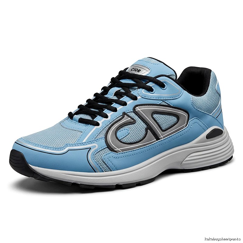 Dior retro-style light blue sports shoes