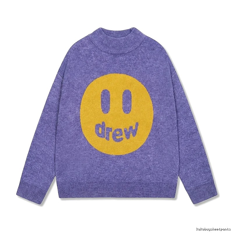 DREW Smiley Purple Sweater