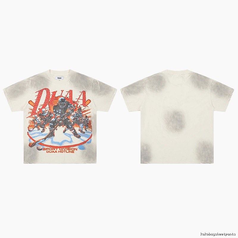 DUAA Ice Hockey Collection Vintage Style Off-white T-shirt