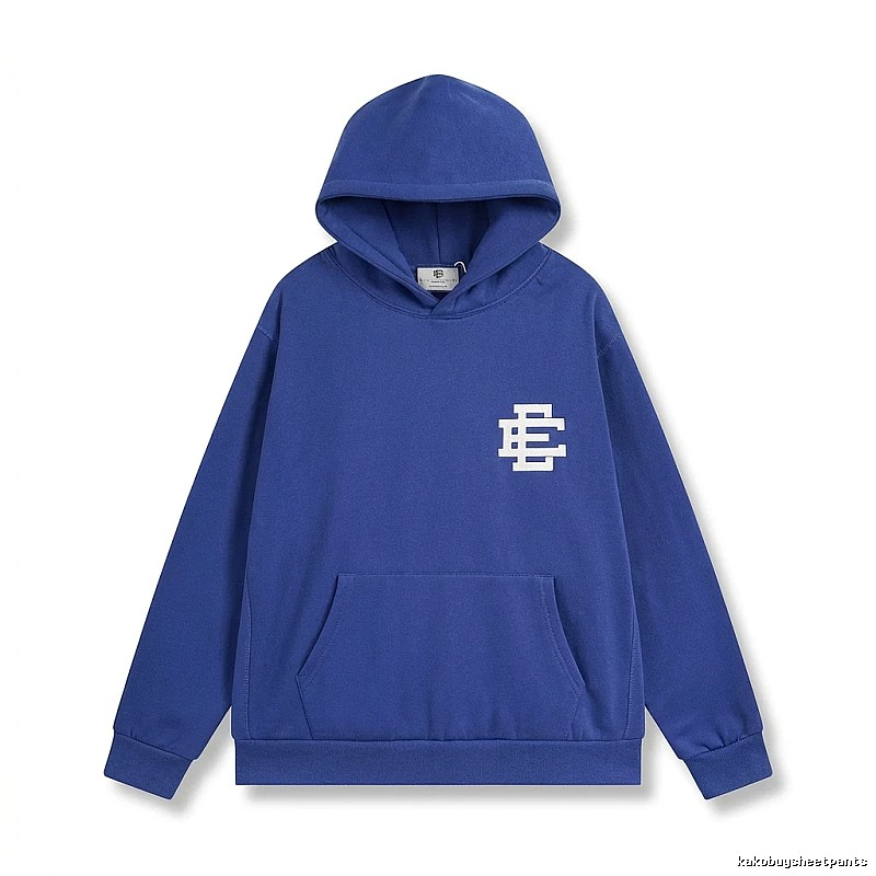 Eric Emanuel simple style blue hoodie