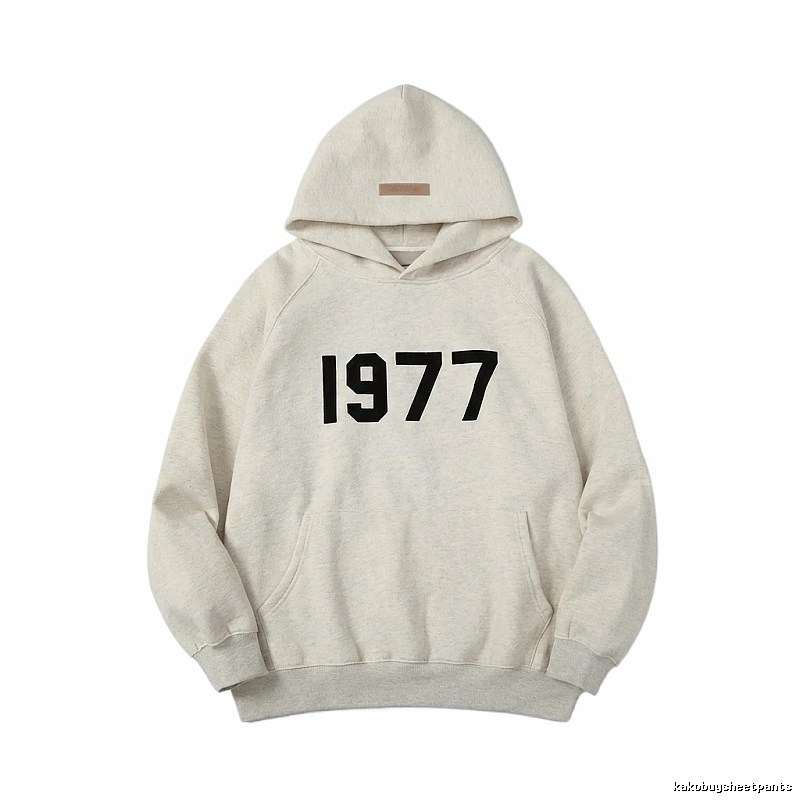 ESSENTIALS 1977 Style Light Grey Hoodie