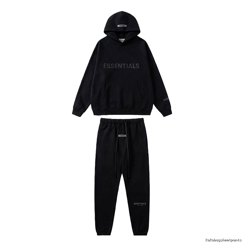 ESSENTIALS casual style black suit