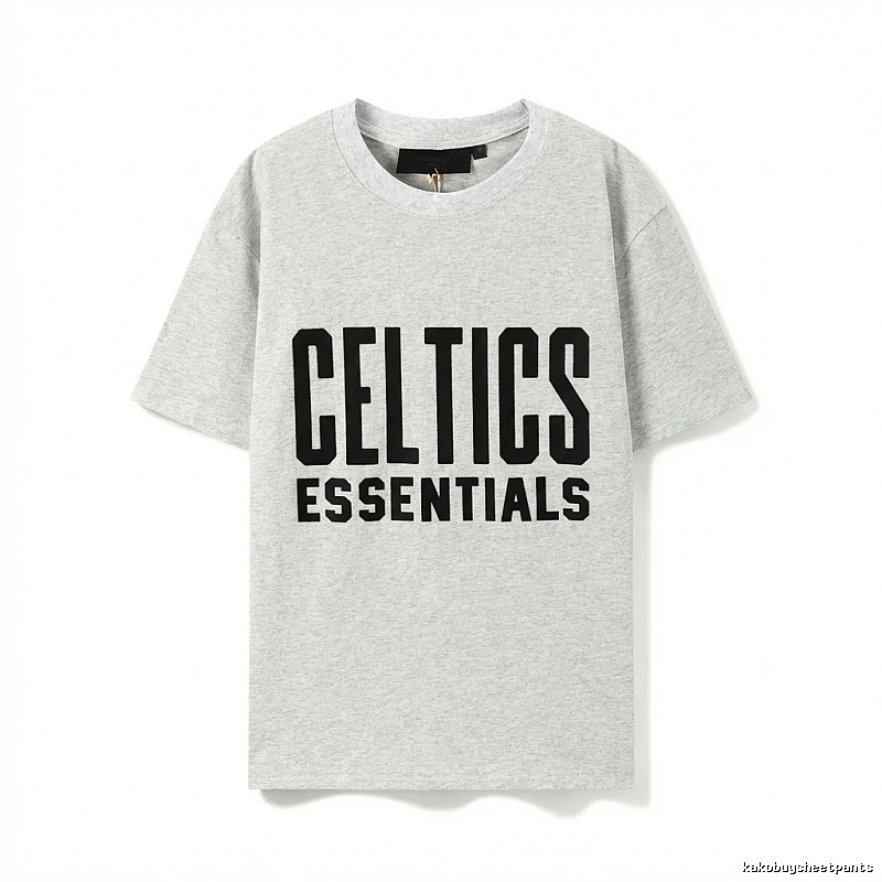 ESSENTIALS Gray and Black T-shirt of the Trendy Brand