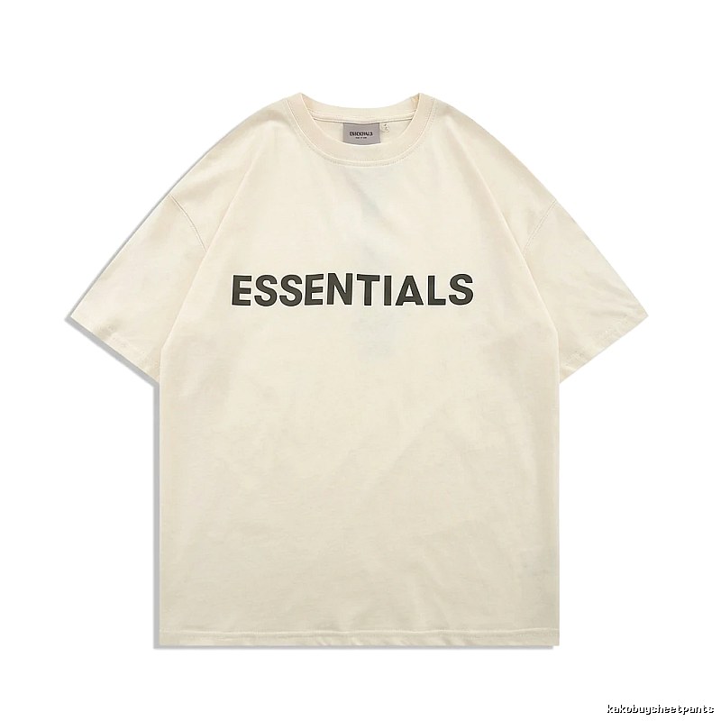 ESSENTIALS minimalist style beige T-shirt