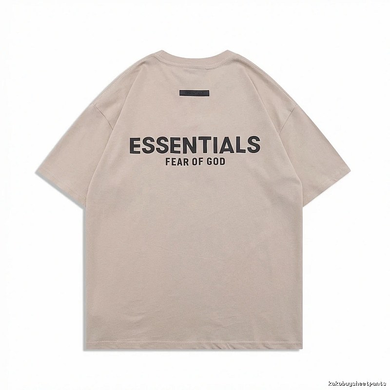 ESSENTIALS minimalist style beige T-shirt