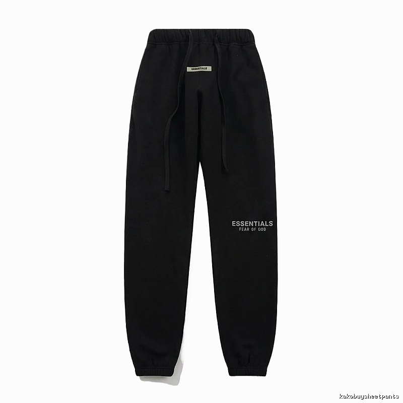 ESSENTIALS minimalist style black sweatpants
