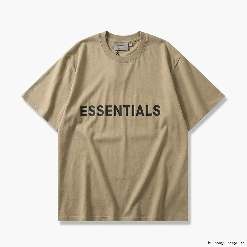 ESSENTIALS minimalist style khaki T-shirt