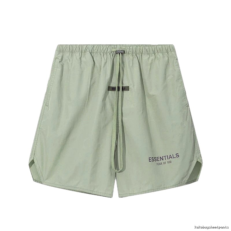 ESSENTIALS minimalist style light green shorts