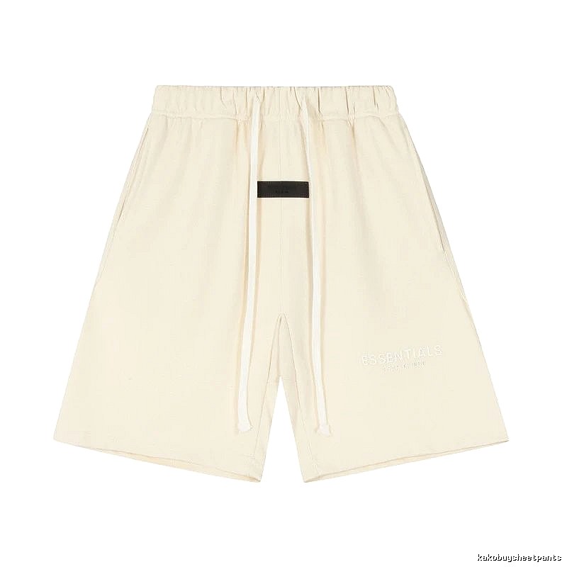 ESSENTIALS minimalist style off-white shorts