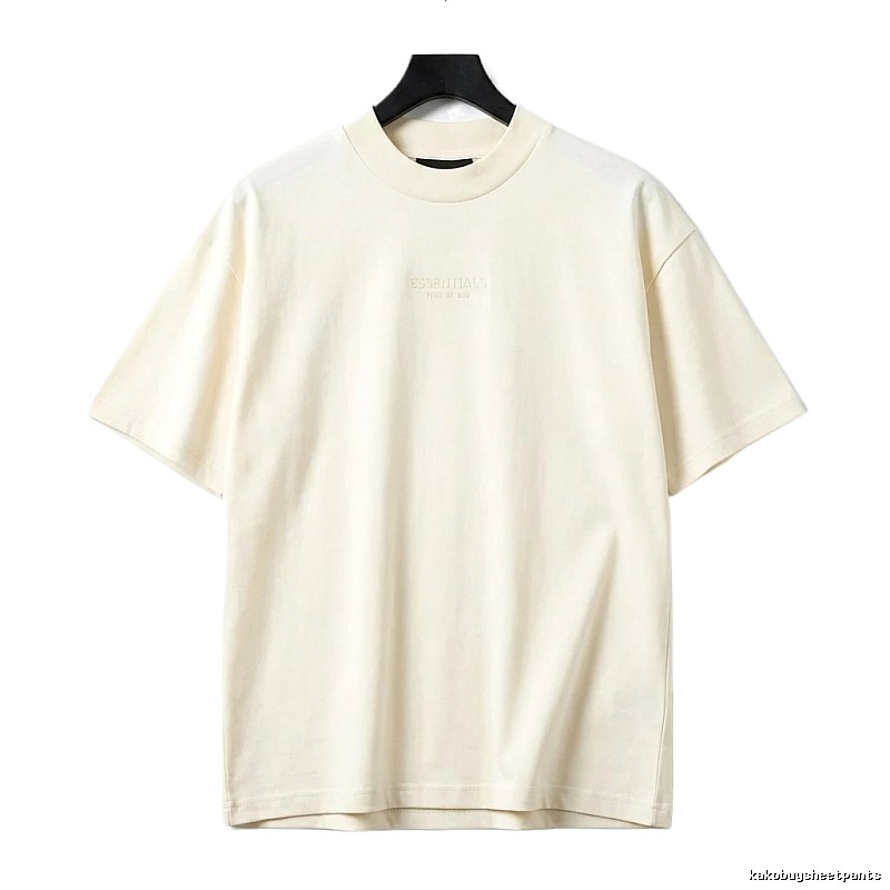 ESSENTIALS minimalist style off-white T-shirt