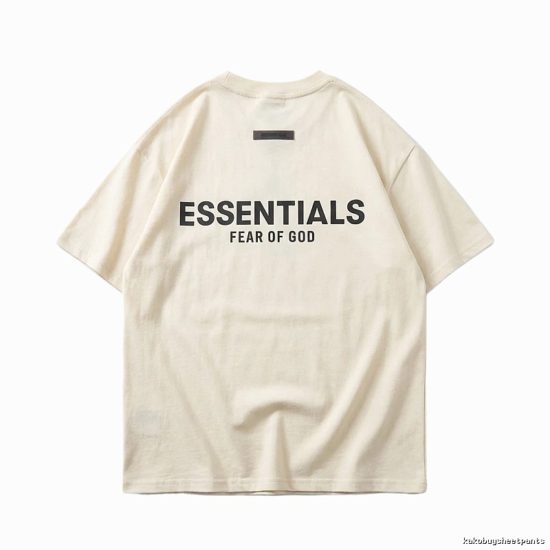 ESSENTIALS minimalist style off-white T-shirt