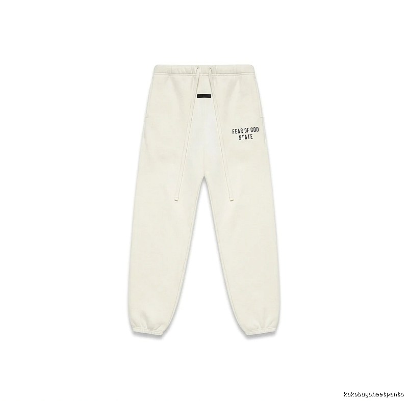 ESSENTIALS minimalist style white sweatpants
