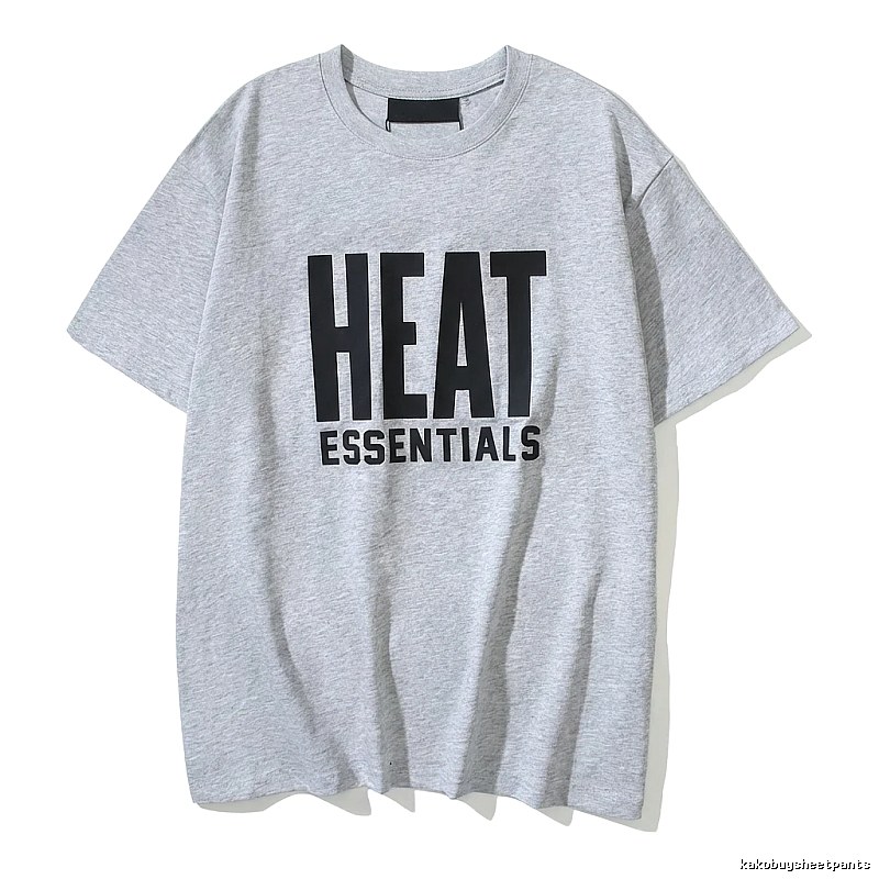 ESSENTIALS Simple Gray Short-sleeve Shirt
