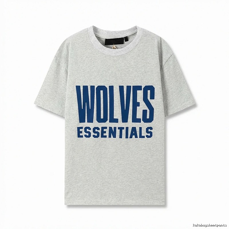 ESSENTIALS Simple Grey Short Sleeve