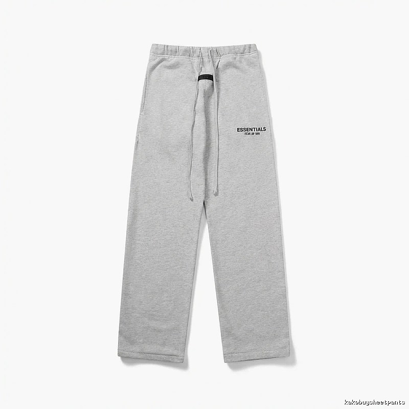 ESSENTIALS simple-style light gray sweatpants