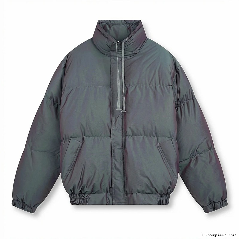 ESSENTIALS trendy and cool style dark gray cotton-padded coat