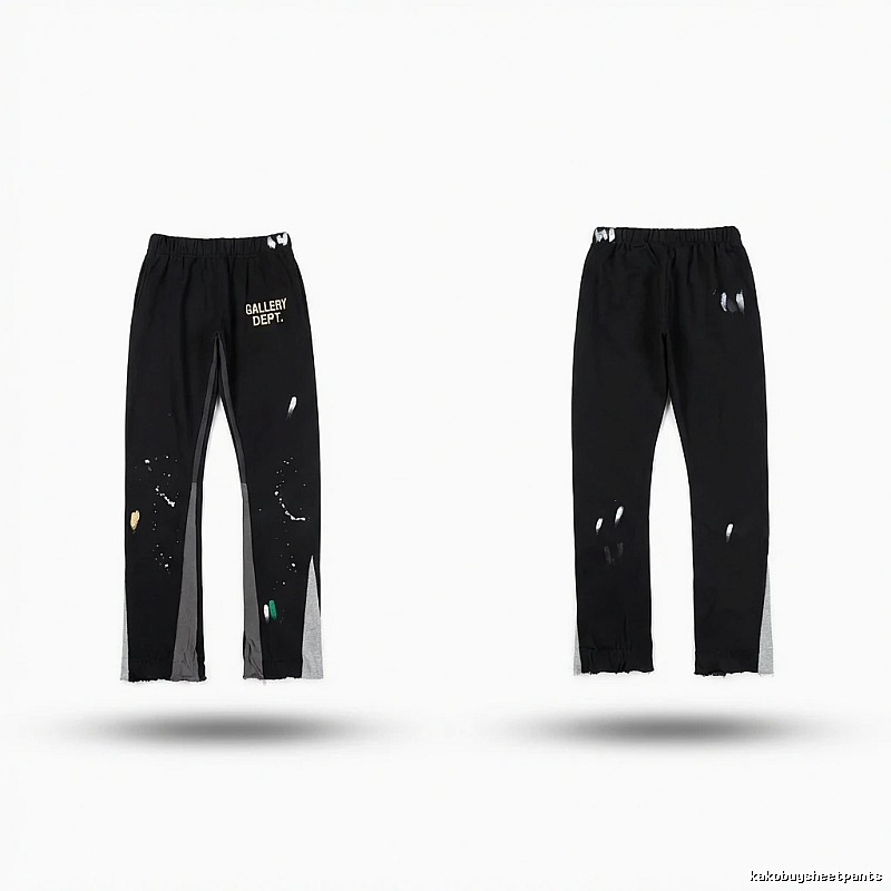 Gallery Dept Graffiti Street Style Black Pants