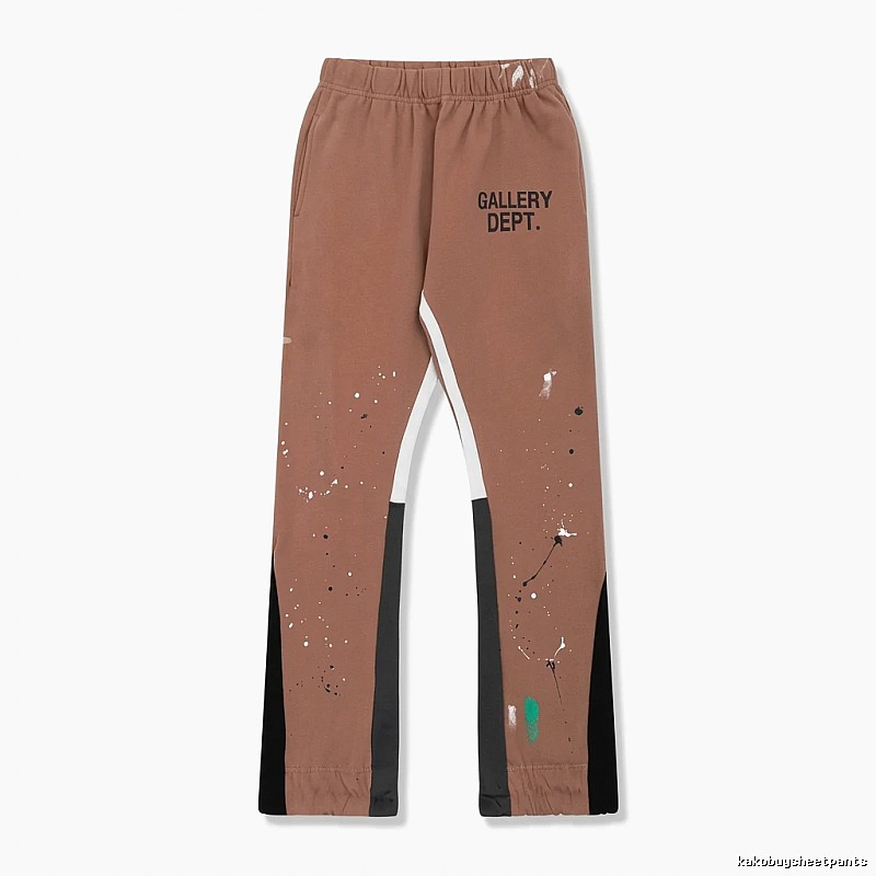 Gallery Dept Graffiti Style Coffee-colored Pants