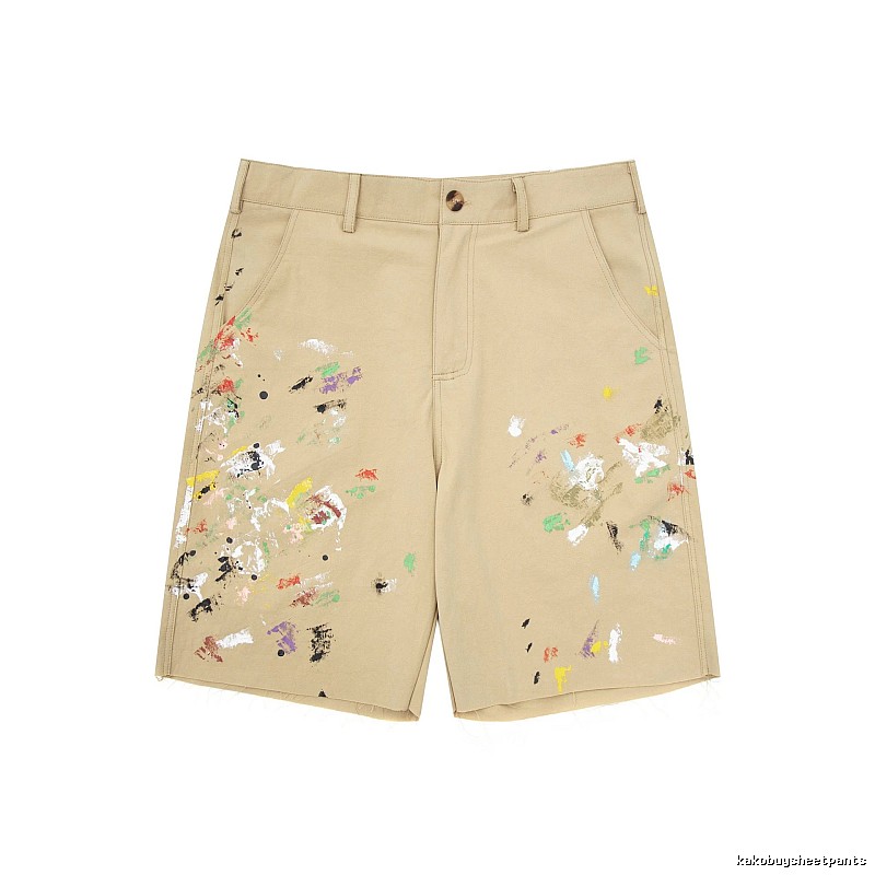 Gallery Dept Graffiti Style Khaki Shorts