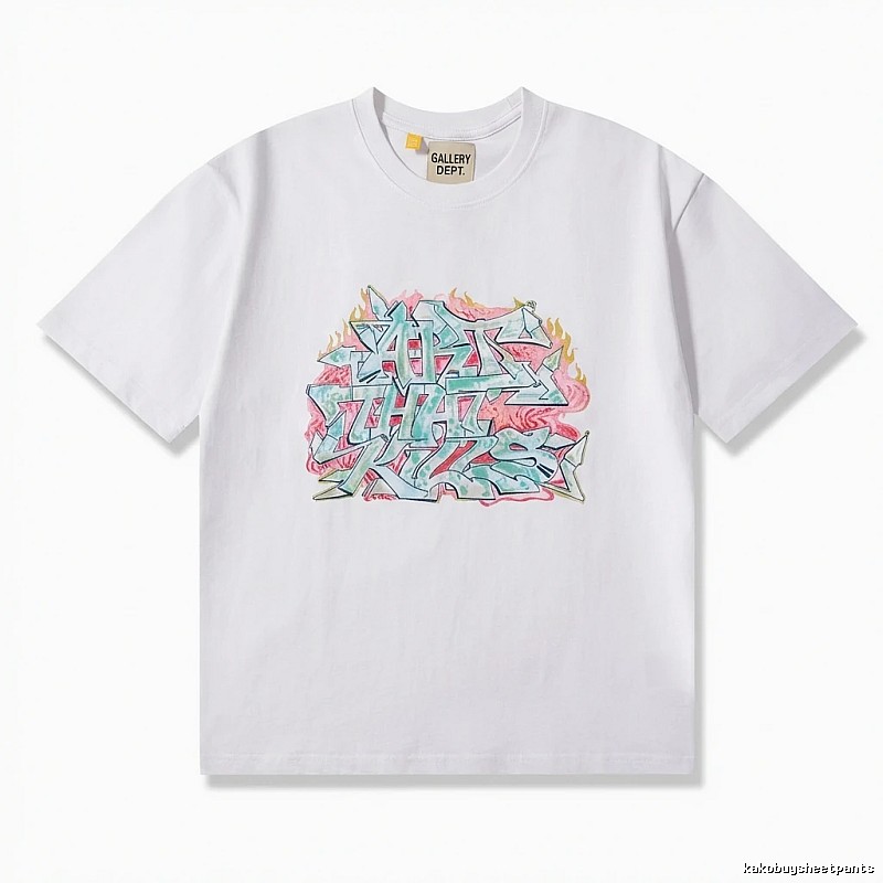 Gallery Dept Graffiti Style White T-shirt