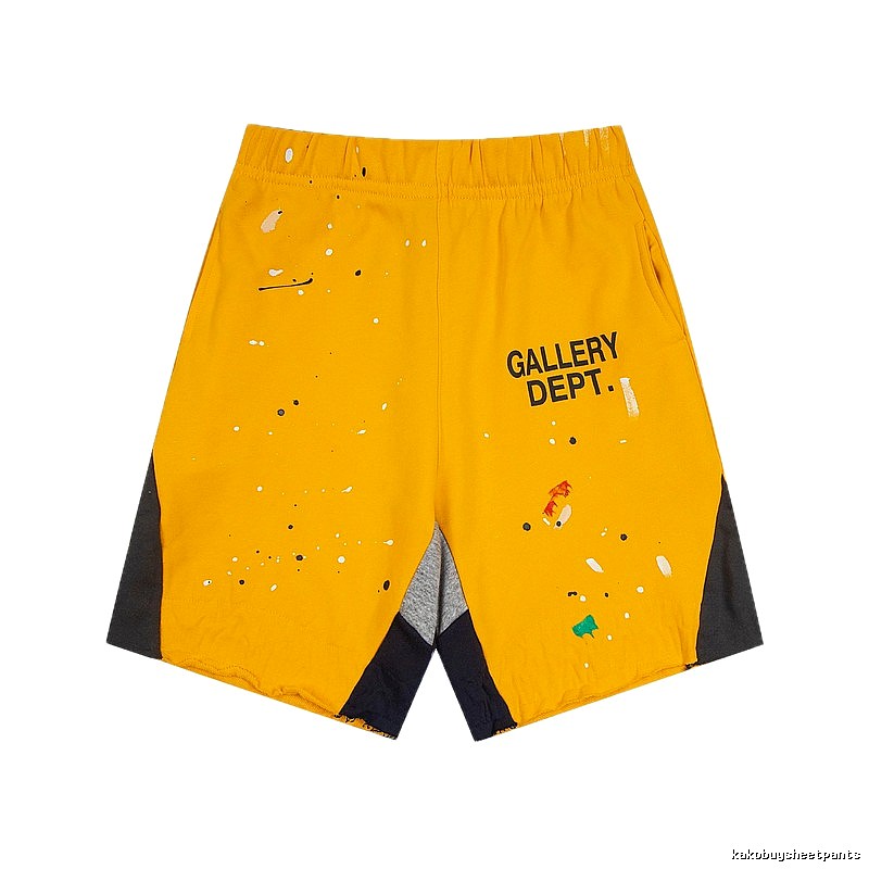 Gallery Dept. Graffiti-style Yellow Shorts