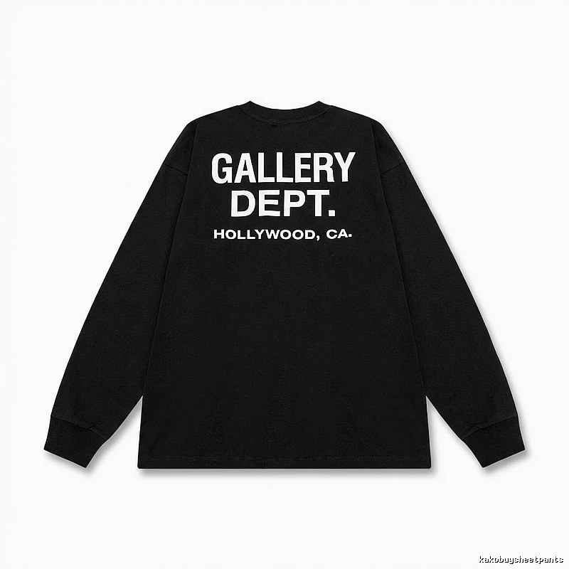 Gallery Dept. Simple Style Black Long-sleeved Shirt