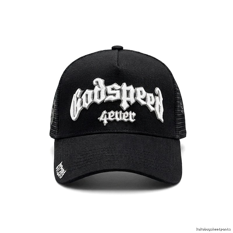 Godspeed retro-style black cap