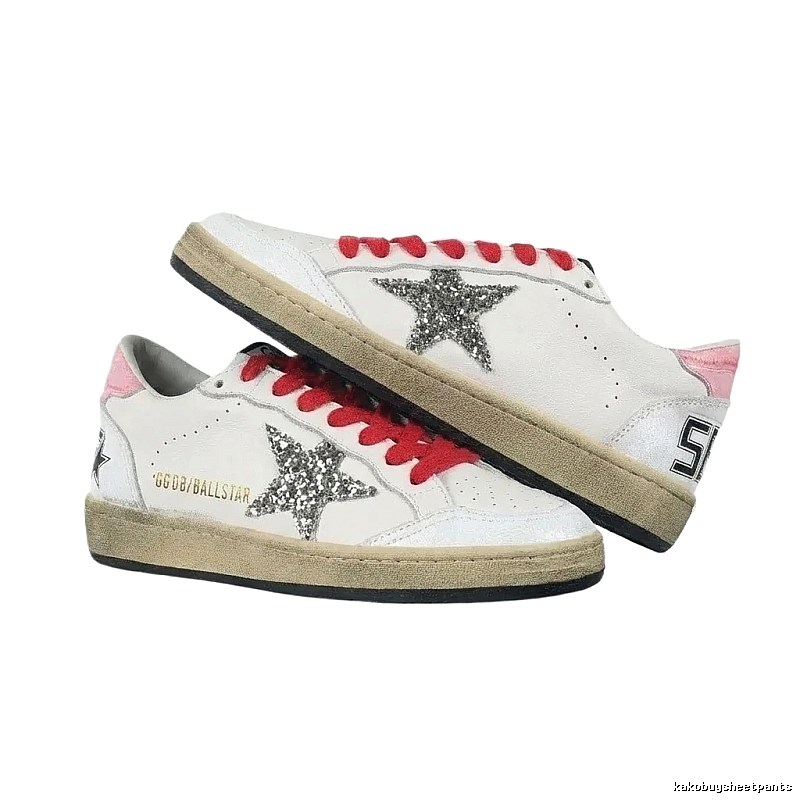 Golden Goose retro-style white sneakers