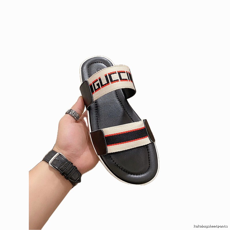 Gucci Classic Web Casual Color-block Slide Sandals