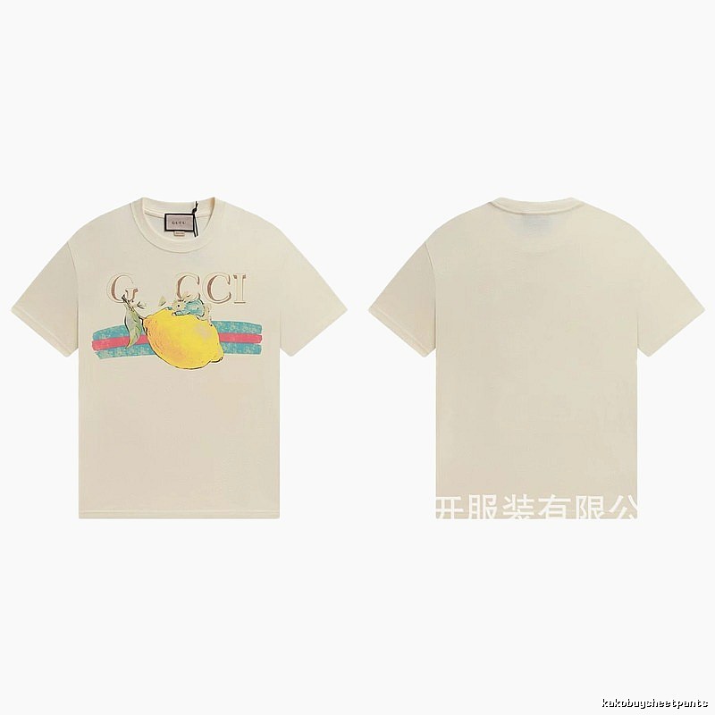 Gucci Vintage-style Off-white Lemon Print T-Shirt