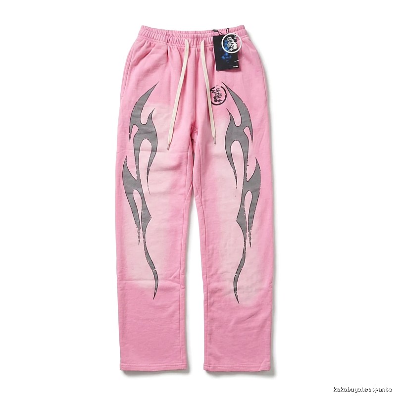 Hellstar Flame Wind Pink Sweatpants