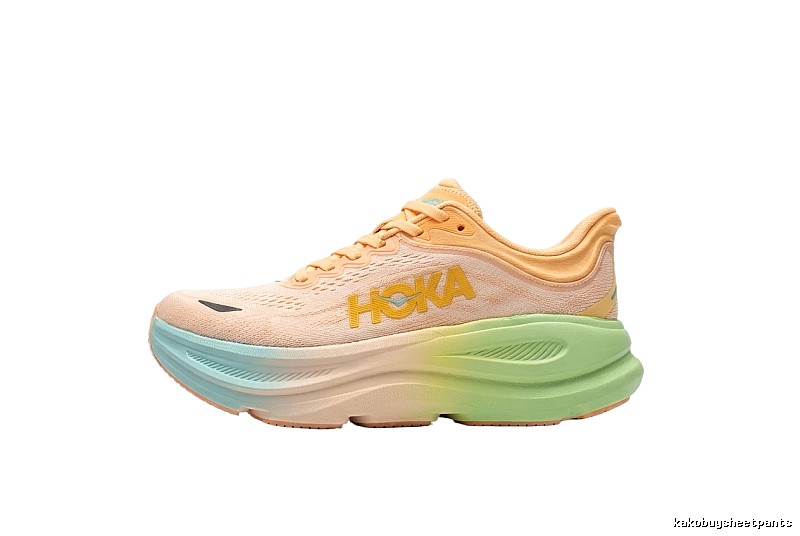 HOKA retro - style gradient - colored running shoes