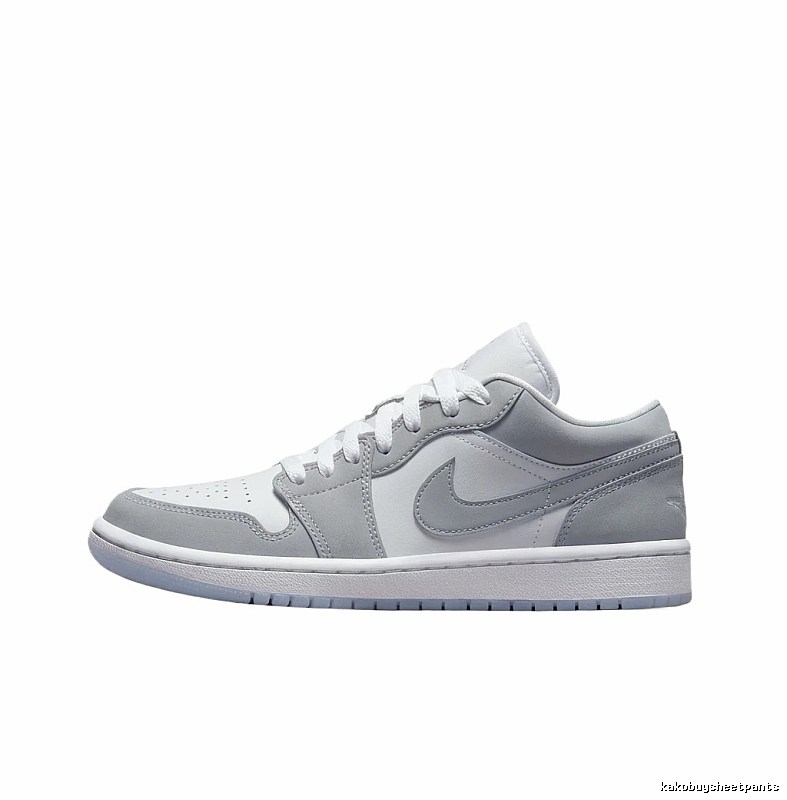 Jordan AJ1 Low-Top Gray-Toned Trendy Shoes