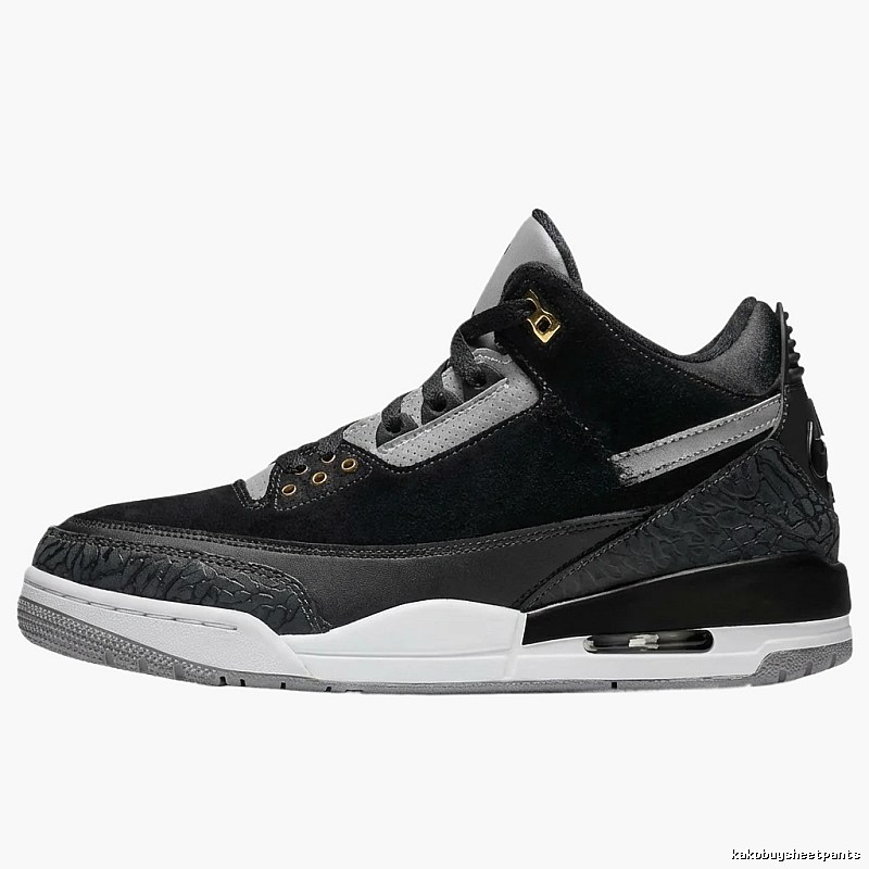 Jordan AJ3 Black and Gray Retro Sports Shoes